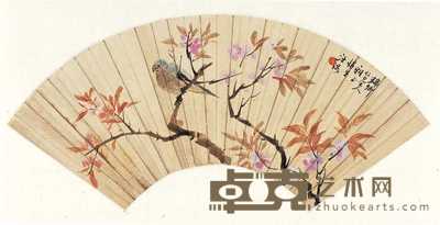 汪溶 花鸟 51×18cm